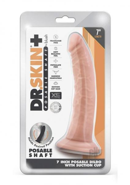 Dr Skin Plus Posable Dildo 7 Vanilla