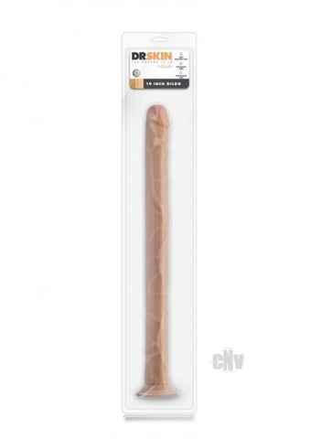 Dr Skin Dildo W/suction 19 Beige