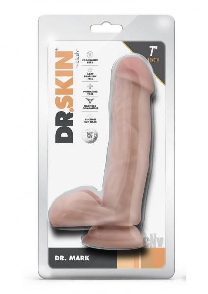 Dr Skin Mr Mark 7 Dildo Balls Beige