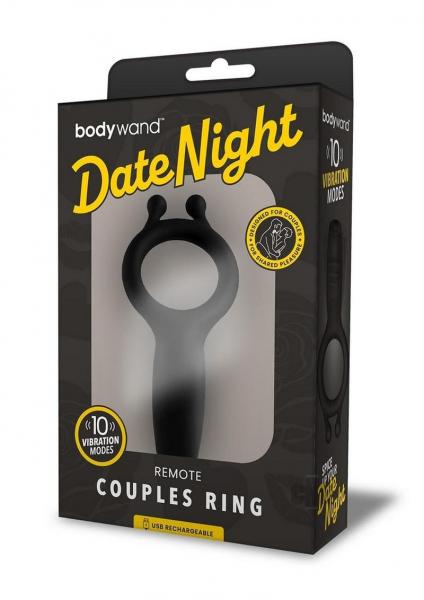 Bodywand Date Night Couples Ring Black