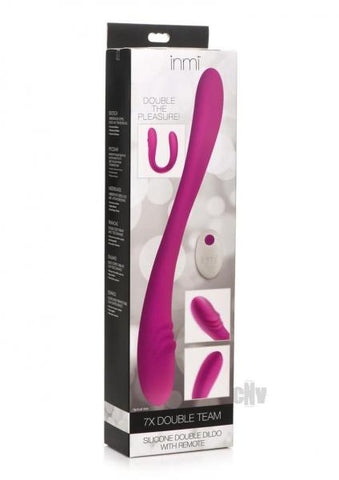 Inmi 7x Double Down Dildo W/remote Purpl