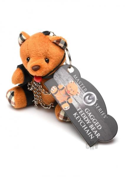 Ms Gagged Teddy Bear Keychain