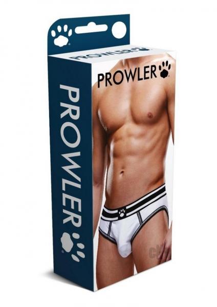 Prowler White/black Open Brief Lg