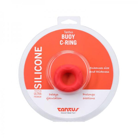 Tantus Buoy C-ring - Medium - Crimson