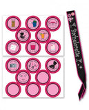 Bachelorette Sash & Stick On Badges