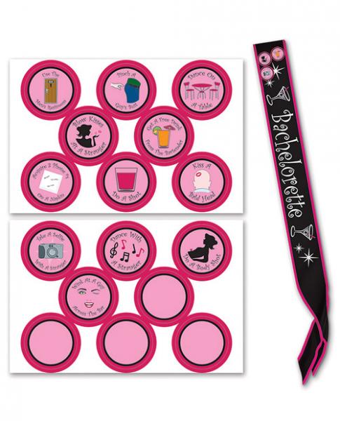 Bachelorette Sash & Stick On Badges