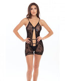 Rene Rofe After Party Bodysuit Black O/s