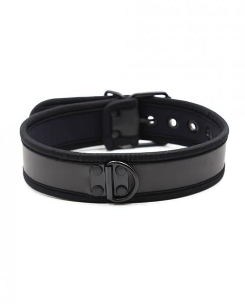 Plesur Neoprene Puppy Collar - Black