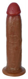 Jock Dark Bareskin Dildo - 9 Inch