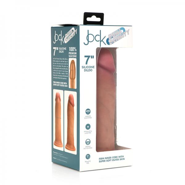 Jock Dual Density Silicone Dildo 7in Light