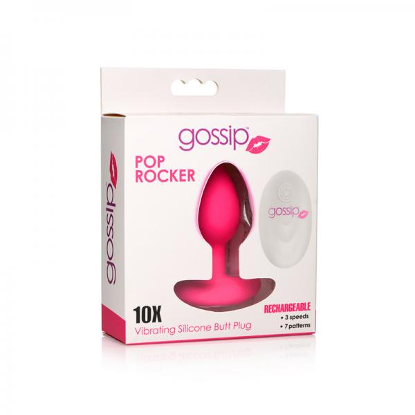 Gossip Pop Rocker 10-function Rechargeable Butt Plug Magenta