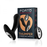 Forto Thumping Anal Vibrator Black