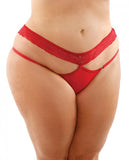 Ren Microfiber Panty With Double-strap Waistband Red Queen