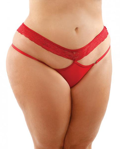 Ren Microfiber Panty With Double-strap Waistband Red Queen