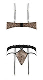 Purrfect Bra & Garter Panty Leopard S/m