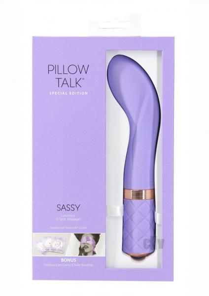 Pillow Talk Special Edition Sassy G-spot Massager With Swarovski Crystal Purple