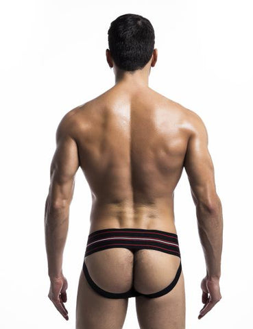 Mob Fetish Jockstrap Black Small 3in Waistband(bulk)