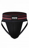 Mob Fetish Jockstrap Black Small 3in Waistband(bulk)