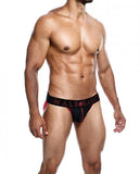 Male Basics Neon Jockstrap Red Md