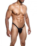 Male Basics Y Buns Thong Black Xl