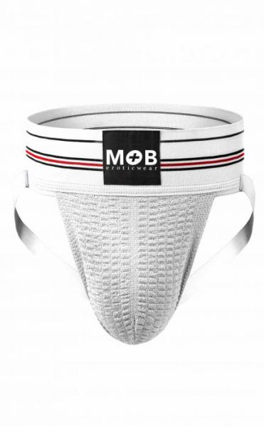 Mob Fetish Jockstrap White Small 3in Waistband(bulk)