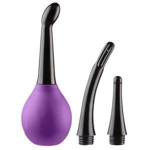 Cloud 9 Fresh + Deluxe Anal Soft Tip Enema Douche 3 Soft Nozzle Tips