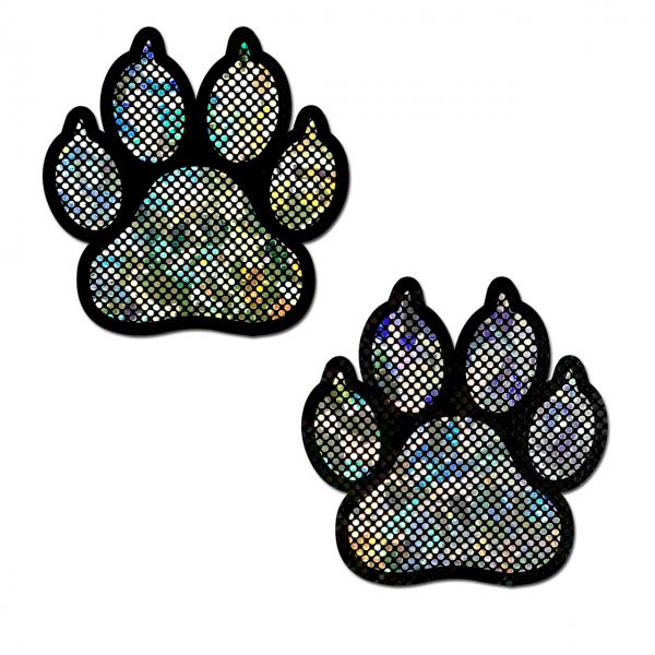 Pastease Paw Print Silver Shattered Disco Ball