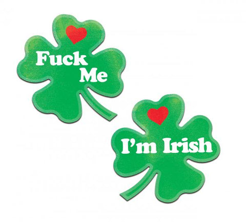 Pastease Clover Fuck Me I'm Irish Nipple Pasties