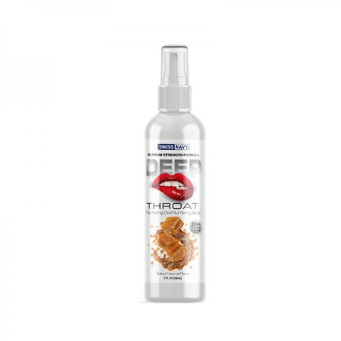 Swiss Navy Deep Throat Spray Salted Caramel 2oz