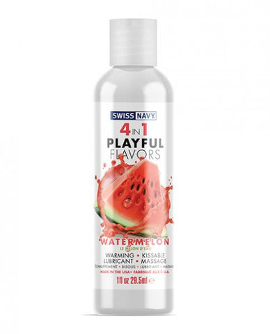 Swiss Navy 4 In 1 Playful Flavors Watermelon - 1 Oz