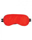 Satin Blindfold 2 Straps O/S Red