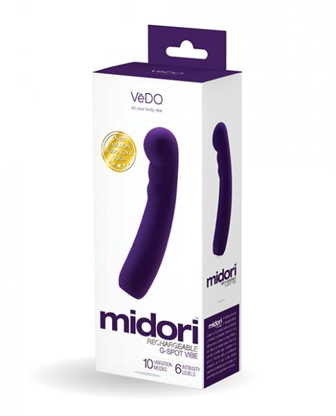 Vedo Midori Rechargeable G Spot Vibe - Deep Purple