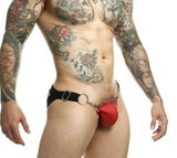 Male Basics Dngeon Snap Jockstrap Red O/s (hanging)