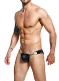 Male Basics Dngeon Snap Jockstrap Black O/s (hanging)