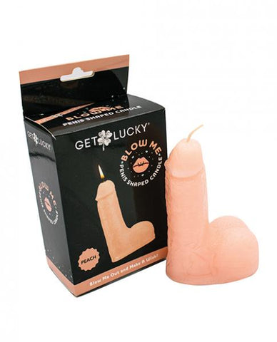 Get Lucky 5" Blow Me Penis Candle - Peach