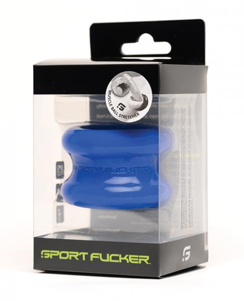 Sport Fucker Muscle Silicone Ball Stretcher - Blue