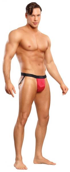 Jock Satin Lycra Red S/m