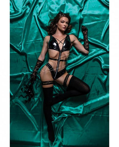 Role Play Kinky Kitty Cat 6 Pc Set Black M/l