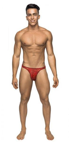 Male Power Bong Thong Red L/XL