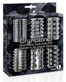 Crystalline TPR Cock Sleeve 6 Pack Clear