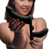 Double Take 10X Double Penetration Vibrating Strap-On Harness Black