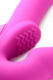 Evoke Super Charged Vibrating Strapless Strap On Pink