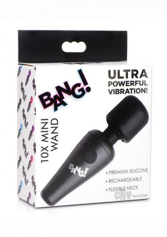 Bang 10x Vibe Mini Silicone Wand Black