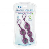 Cloud 9 Health & Wellness Borosilicate Kegel Training Set - Plum