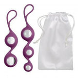 Cloud 9 Health & Wellness Borosilicate Kegel Training Set - Plum