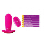 Viben Intrigue Panty Vibe W/ Pleasure Nubs Hot Pink