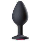 Cloud 9 Gems Black Silicone Anal Plug Medium