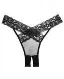 Adore Sheer, Lace Desire Panty Black O/S