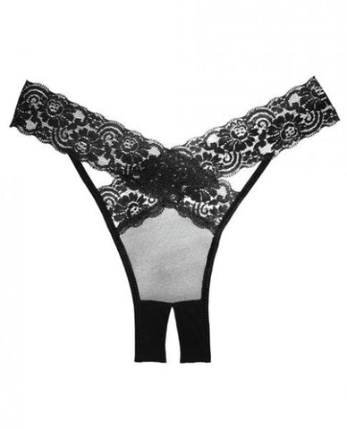 Adore Sheer, Lace Desire Panty Black O/S