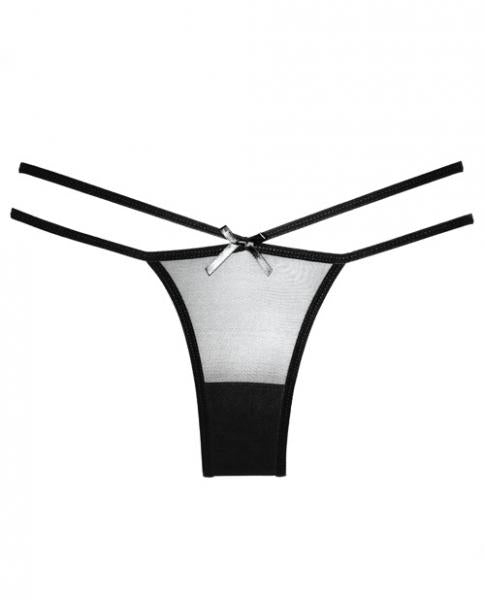 Adore Sheer Naughty Vanilla Panty Black O/S